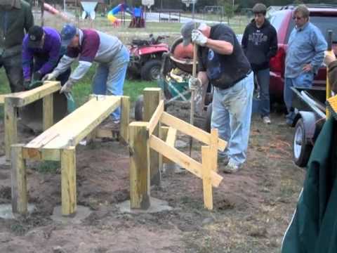 Spooner Kiwanis install fitness stations along outdoor trail - YouTube