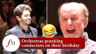Orchestras pranking their conductors on their birthdays | Classic FM