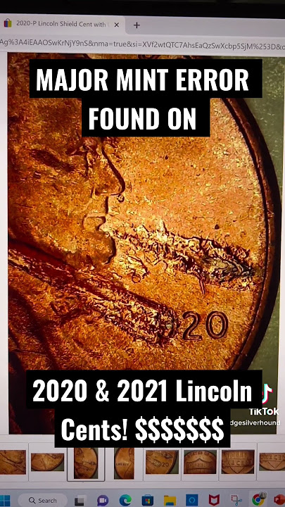 THIS IS NOT DAMAGE, DO NOT SPEND THESE PENNIES! Valuable 2020 & 2021 Cent Errors! #Shorts