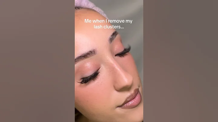 Lash clusters are LIFE CHANGING 🔥 #lashclusters #diylashextensions #diylashes #lashesathome