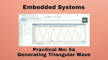 Practical 5a: Interface 8051 with D/A converter and generate Triangular wave on oscilloscope