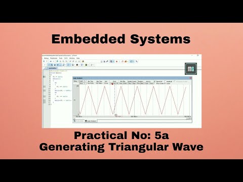 Practical 5a: Interface 8051 with D/A converter and generate Triangular wave on oscilloscope