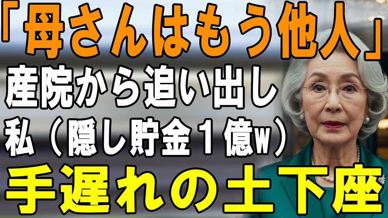 出産直後、息子「孫には会わせない。もう他人だ」私「分かった（隠し資産1億あるけど黙っとこ）」→ 数日後、私が高級タワマンを購入すると、顔面蒼白の息子夫婦が...【シニアライフ】【60代以上の方へ】