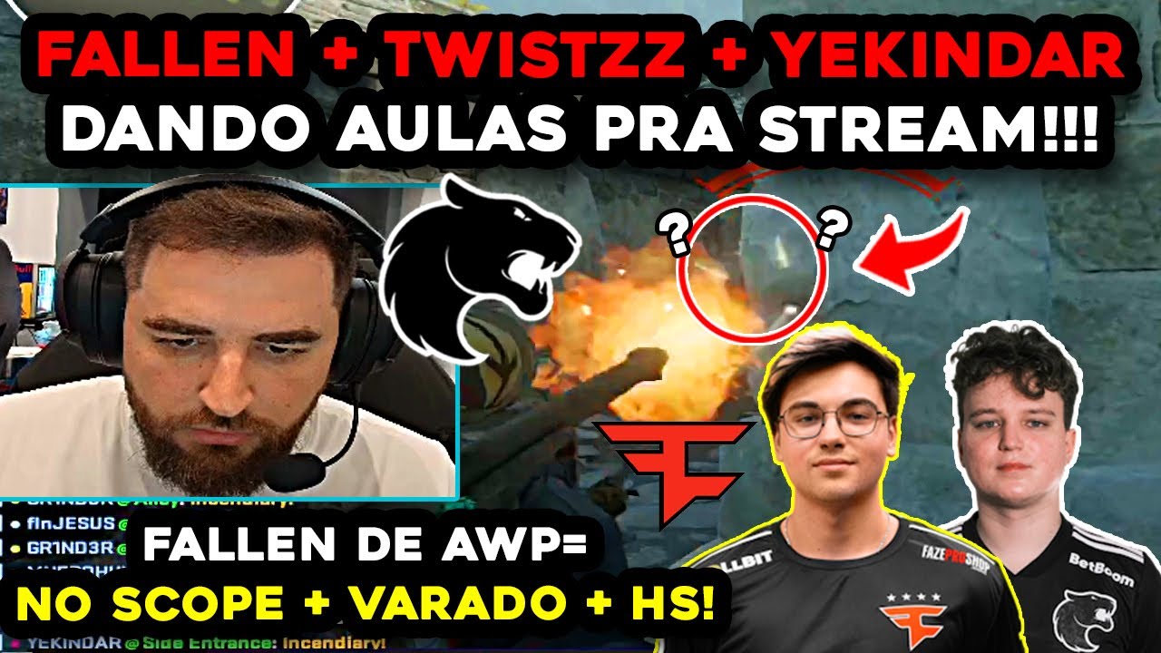 [UNIÃO FAZE + FURIA COM FALLEN DE AWP!] 🔥🤯 FALLEN, TWISTZZ & YEKINDAR JUNTOS NO PUG EUROPEU!
