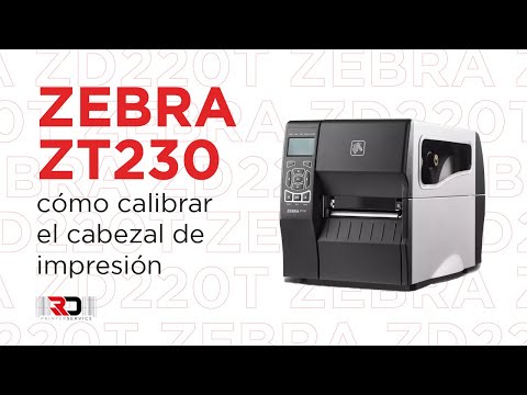 Como calibrar cabezal impresora Zebra ZT200 (zt220/zt230) RD PRINTER  SERVICE - YouTube