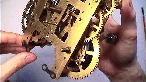 Clock Repair Basics. Letting down the mainspring power. Mainspring Clamps. Beginner lesson.
