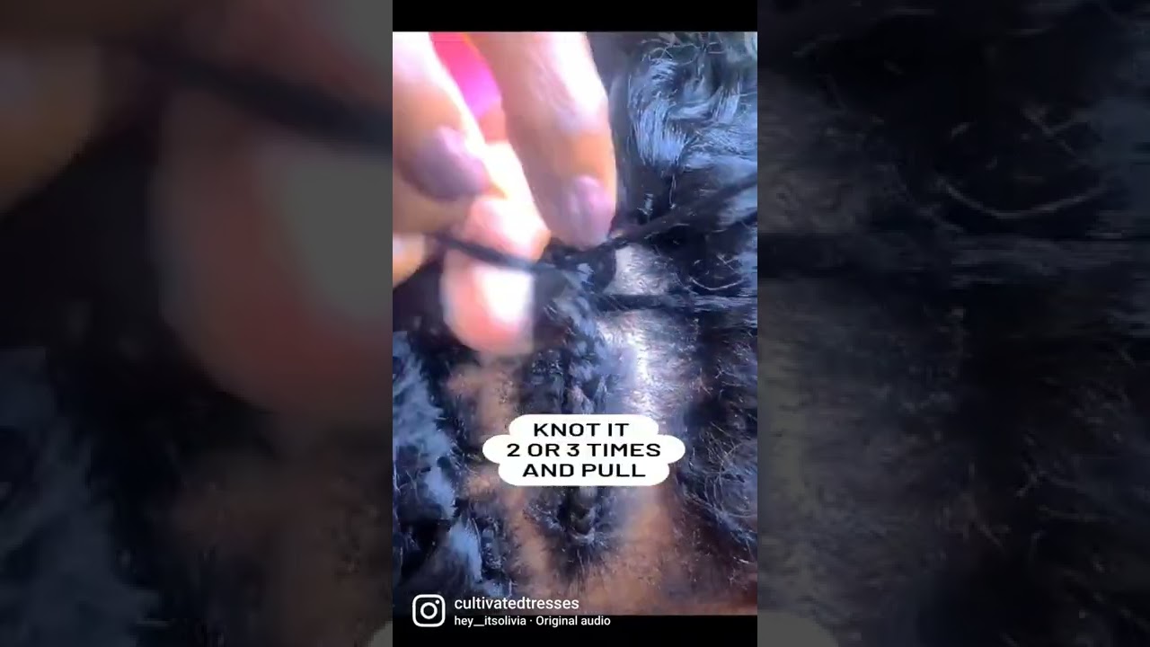 How to crochet a knotless part. 