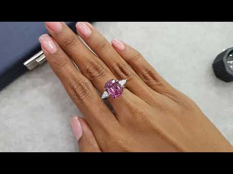 Burmese purple spinel 6.38 ct Video  № 1