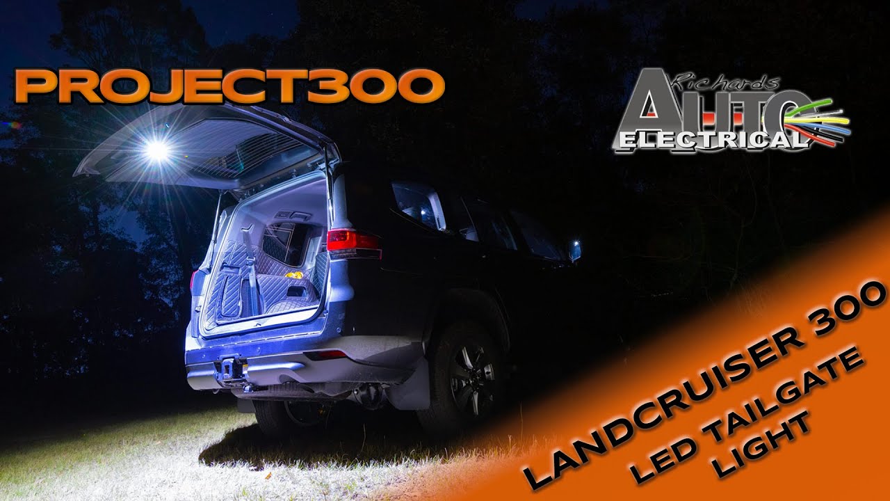 Landcruiser 300 LED tailgate light kit - Step-by-step install
