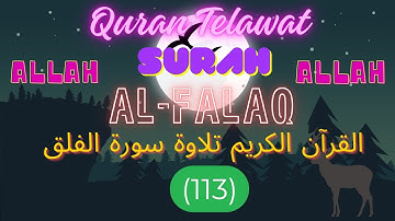 Surah Al Falaq 113 Number. সূরা আল ফালাক ১১৩ নম্বর। سورة الفلق | #quran #telawat #1billion #viwes 💝✅