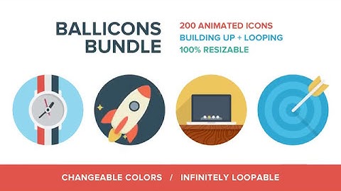 After Effects project - Ballicons Bundle — 200 Animated Icons