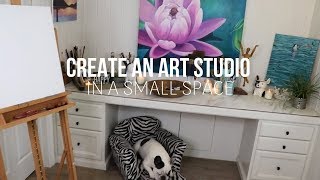 HOW TO CREATE AN ART STUDIO IN A SMALL SPACE