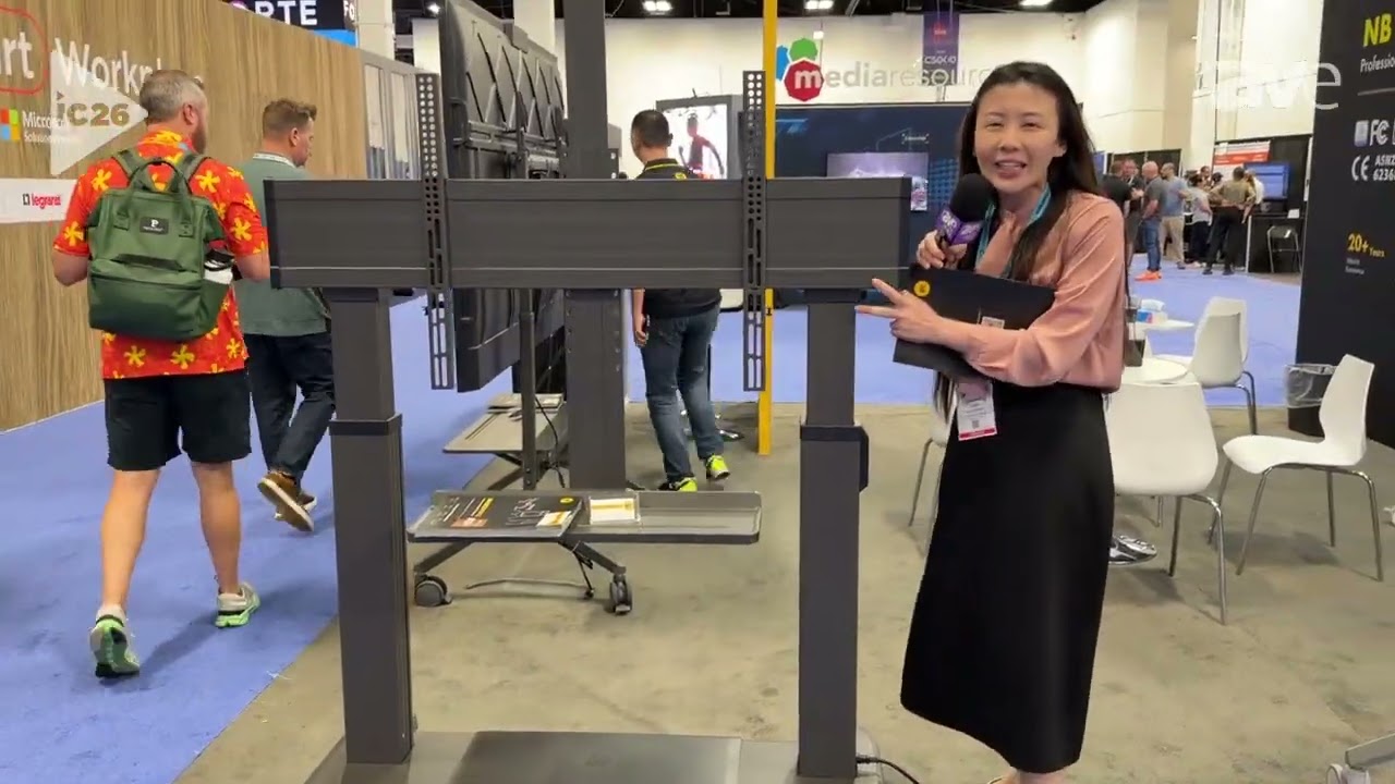 InfoComm 2026: NB ERGONOMIC Showcases T100 Motorized Mobile TV Cart