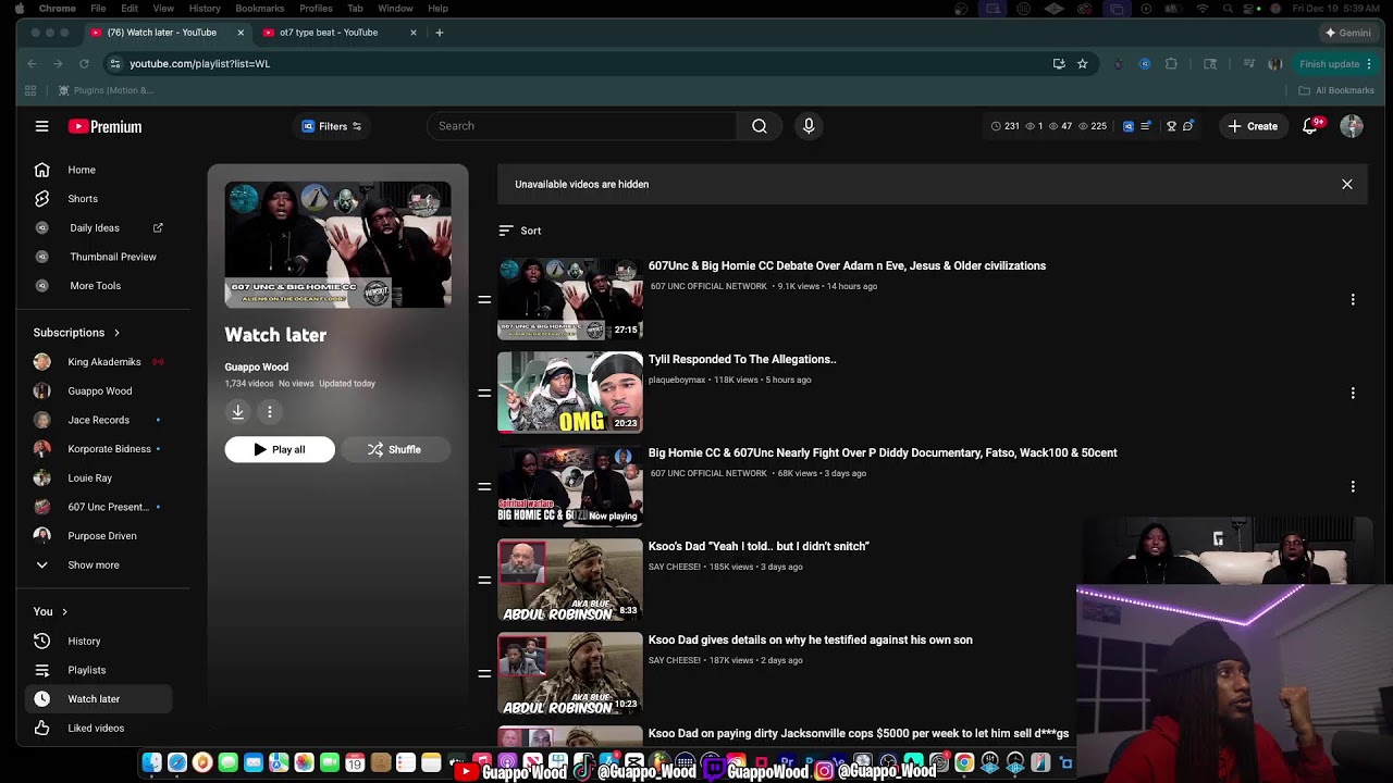 607 Unc LIVE with Big Homie Cc Going Off AGAIN Guappo React's🔥