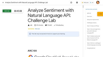 [2024] Analyze Sentiment with Natural Language API: Challenge Lab ARC130
