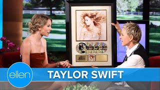 Taylor Swift and a Multi Platinum Gift for Ellen (Season 7 Interview)