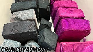 Pink & Gray Dyed Dusty Soft Chalk Crush | Oddly Satisfying | ASMR | Sleep Aid screenshot 4