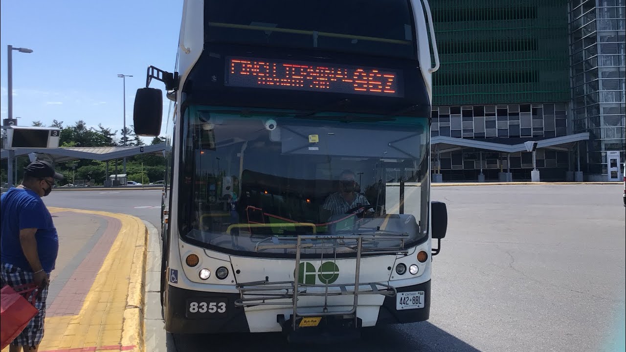 Go Transit ride video on 8353 on route 96Z Oshawa/Finch Express Via Toronto Zoo