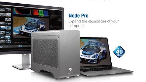 AKITIO NODE Pro eGPU + 2016 MacBook Pro at Computex 2017