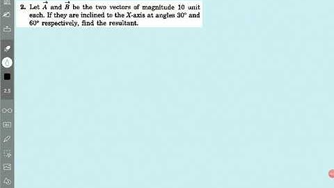 Vectors in physics and mathematics Q.2 H C verma exercise