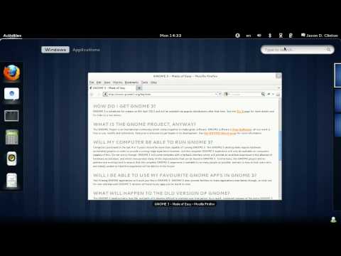 GNOME 3: Accessing Apps Quickly