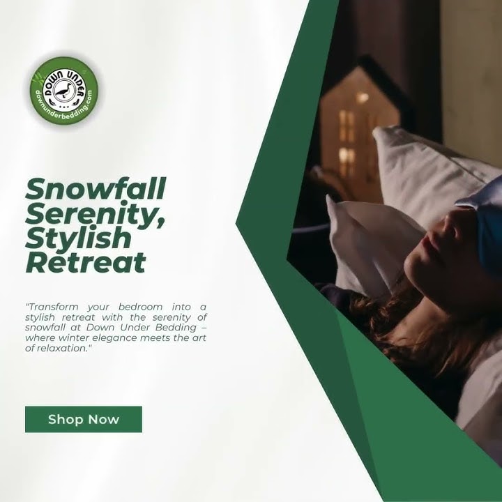 Download lagu Experience Snowfall Serenity at Down Under Bedding, transforming your bed into a stylish retreat