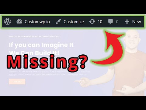 How to fix Missing WordPress Admin Bar