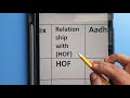 Relation ship with (hof) | relationship with head of family
