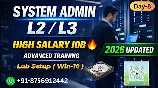 Day-8 System Administrator Lab Setup ( How to install Windows 10 Operating System )