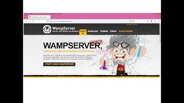 Wampserver.  Explicación de cómo descargar einstalar en su computador con Microsoft Windows.