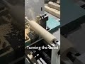 CNC wood lathe with fully automatic loading and unloading machine can turn the shape in one go