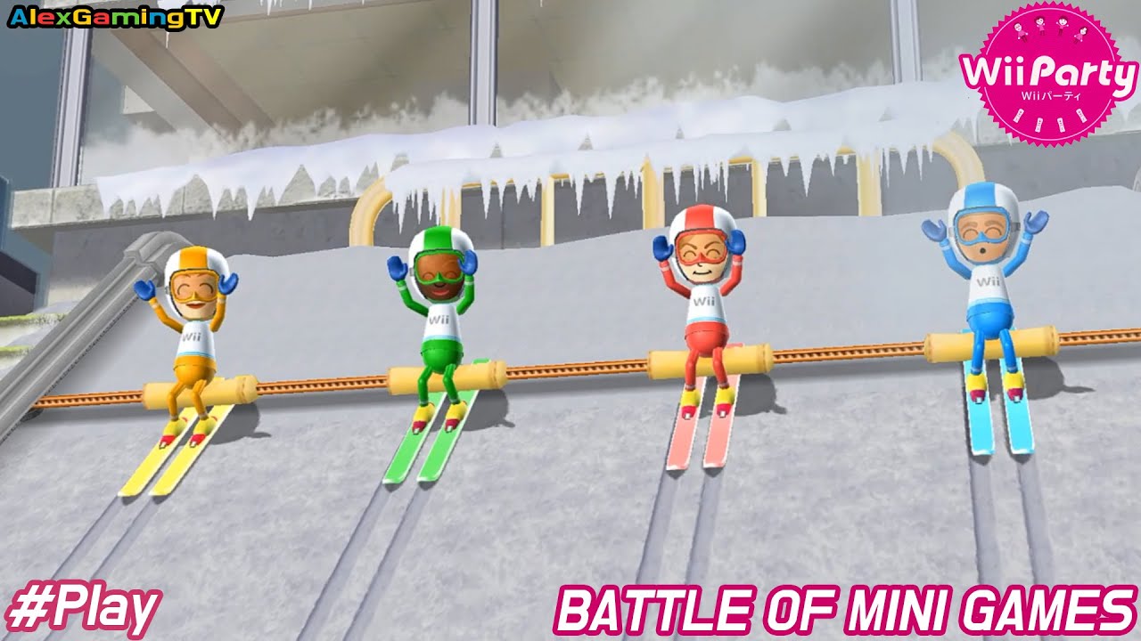 Wii Party - Battle of mini games (Master CPU, Eng Sub) Player Kim Suyong vs Lucia vs Emma vs Alisha