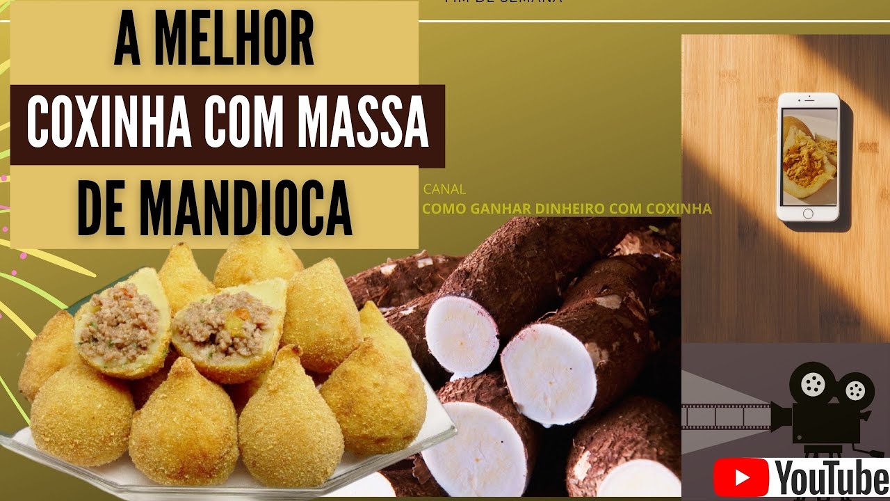 A melhor coxinha com massa de mandioca