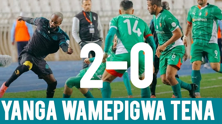 FT: MC ALGER 2-0 YOUNG AFRICANS HAYA HAPA MAGOLI YOTE YANGA WALIVYOFUNGWA HUKO ALGERIA JIONEE