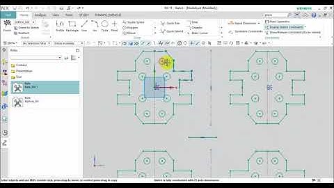 Bài 17  Lệnh Mirror Curve NX11 và thực hành Mirror Curve NX11