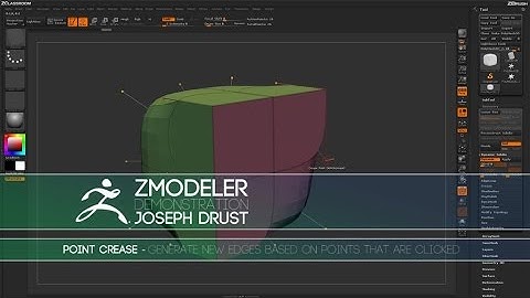 ZBrush ZModeler Point Actions - Point Crease