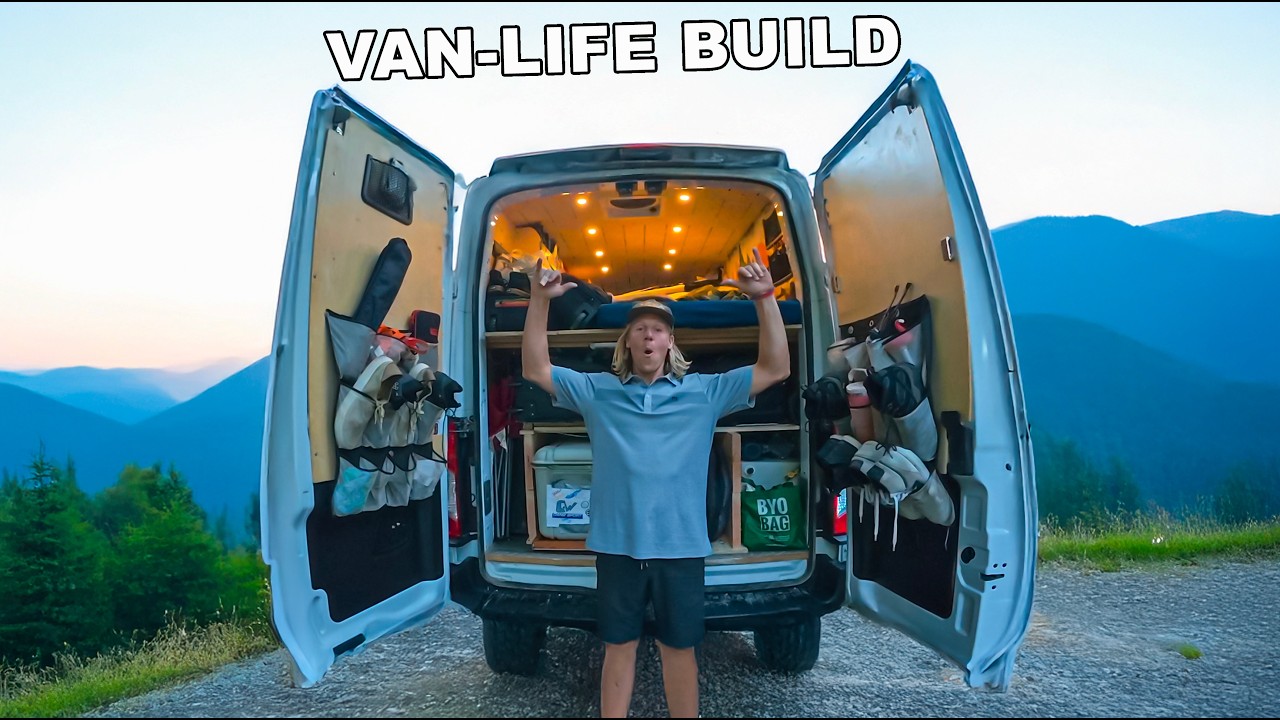 Van Life Conversion Build In A Ford Transit AWD! - YouTube