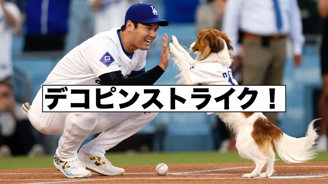 始球式はデコピンだよ！ - YouTube