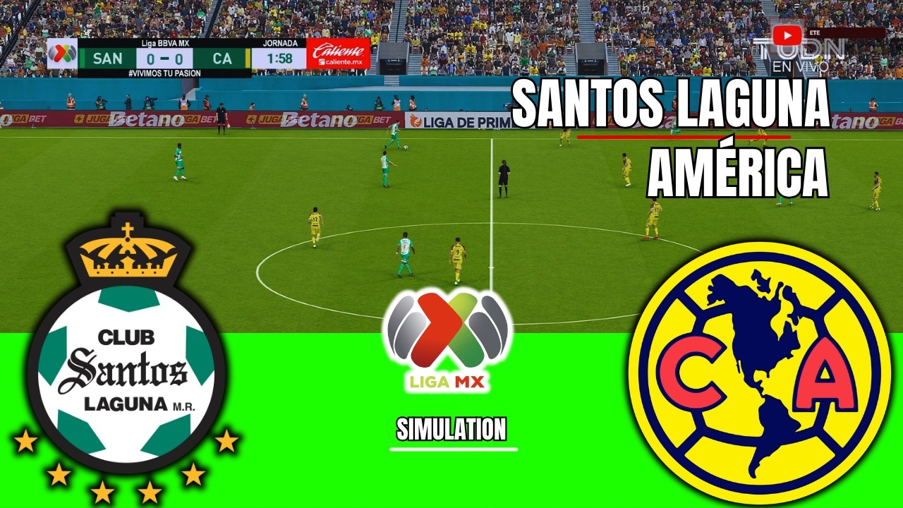 SANTOS VS AMÉRICA Liga MX Clausura 2026 Simulation/Prediction
