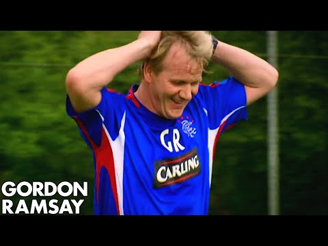 Gordon Ramsay Playing Football