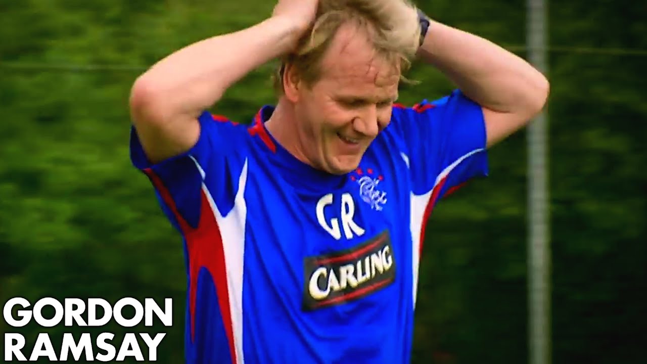 Gordon Ramsay Playing Football
