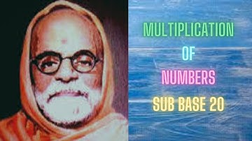 Product of two numbers using vedic method (Base 20) (22  *  25)