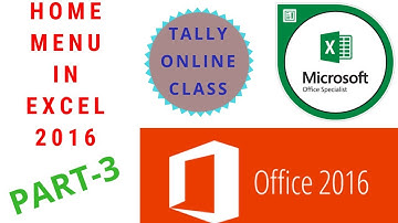 || Home Menu in MS-Excel 2016(Part-3) || Number tab & formatting || S.No. 5