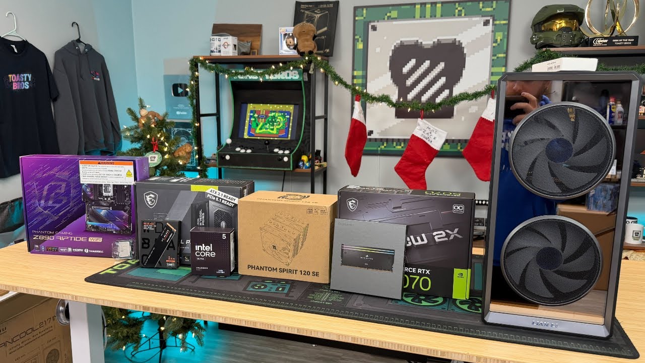 RTX 5070 + Core Ultra 245K Gaming PC Build - !pcbros - YouTube