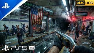 ZOMBIE ATTACK ON SUBWAY (PS5 PRO) Realistic ULTRA Graphics (4K 60FPS HDR) World War Z screenshot 1