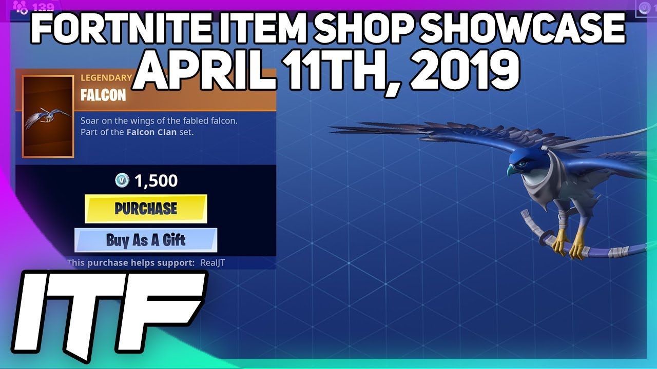 fortnite item shop new falcon glider and wrap april 11th 2019 fortnite battle royale - fortnite falcon