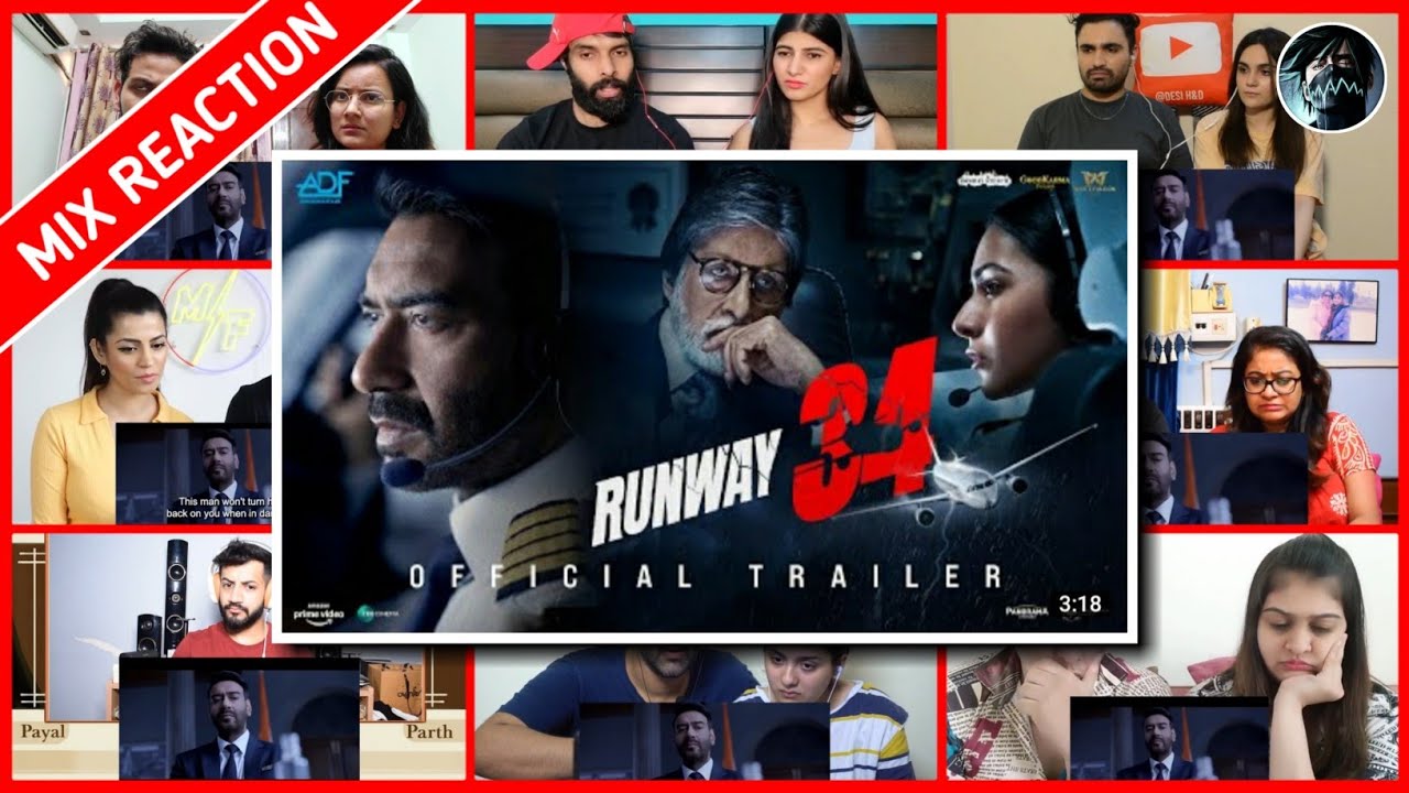 Runway 34 | Official Trailer | Amitabh bachchan | Ajay Devgn | Rakul ...