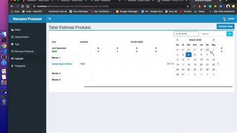 Laravel : Sistem Rencana Produksi & Penjadwalan Mesin