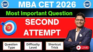 Mba cet Second Attempt Strategy 2026 | Mba Cet Revision 2026