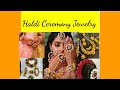 Flower jewelry haldi mehendi ceremony by shahina creations